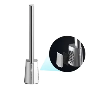 Ventilador Sin Aspa Black Air Leafless Tower Fan DC Motor Cool and Hot Cool Air Bladeless Electric Floor Stand Fan