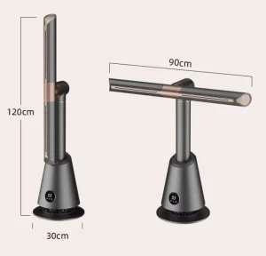 Ventilateur Tuya Smart Cool Air Circulation Tower Fan Bladeless Cooling Fan for Room 180° Fold able Bladeless