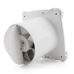 Ventilation Axial Flow Exhaust Fan Window Style Quiet Design 6 Inch Blade Diameter ABS Material 220V for Hotel Bathrooms