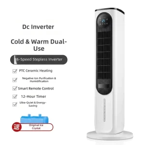 Versatile Dual use Tower Fan 10l Large Tank Cooling Heating Air Conditioning Fan With Touch Control for Dorm Room