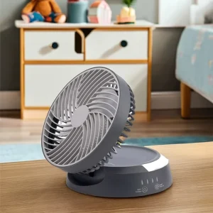 Versatile Use Rechargeable Personal Handheld Foldable Mechanical Control 3 Speed Round Desktop Tables Electric Air Cooling Fans
