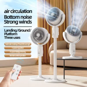 Vertical Floor Air Circulator Fan Remote High Speed Cool Fan for Household Indoor Air Circulation Renew