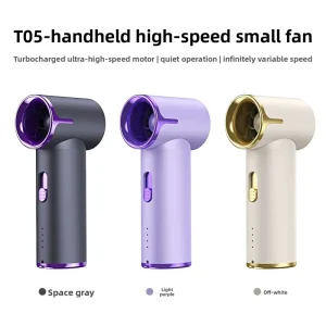 ViVolt T05 Handheld Fan Brushless Motor Stepless Speed Control 2000mAh Lithium Battery Low Noise 30 34dB Portable Wearable