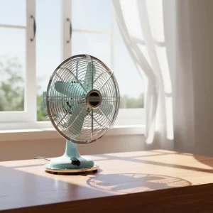 Vintage 8 Inch Metal Table Retro Fan Mechanical 25 Customized 220V Portable Fan Ball Bearing Air Cooling Fan