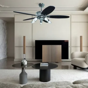 Vintage Good Led Lighting Air Cooling Fan Ceiling Light Ceiling Ventilation Fan With Light and Remote