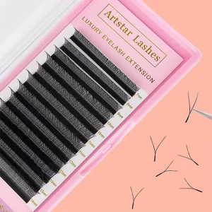 Volume Eyelash Extension Pre Made Fan YY W Shape Lash Extension 3d 4d 5d 6d Clover Eyelash Extension OEM Private Label