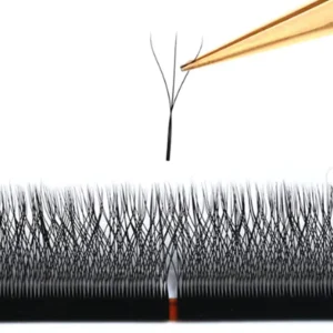 W Shape Fanning 3D W Effect Clover Lash Fluffy Eyelash Extension Matte Black 6D W Clover Eyelash Extension