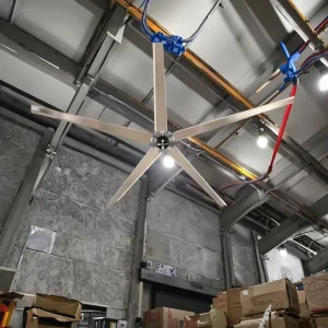W18 18ft High-efficiency Industrial Warehouse Ceiling Fan Streamlined Variable Cross-section Blades Two Ball Bearing