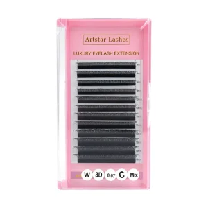 W3D 4D 5D 6D Shape Lash Fans Eyelash Extensions Handmade Synthetic Hair Lengths Pointy Base Volume Lashes