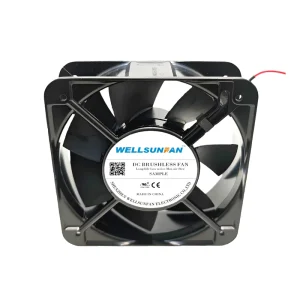 WELLSUNFAN 5 Inch 150mm Compact Portable Waterproof Radial Axial Ball Bearing 2300RPM 12V Cooling Fan Computer Case Customizable