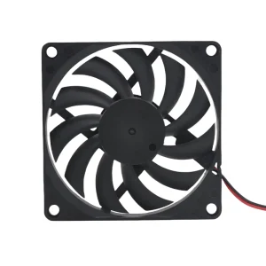 WELLSUNFAN DC 80x80x10mm Axial Cooling Fan 12V Brushless Ball Bearing Plastic Blade Screw Mounting OEM ODM