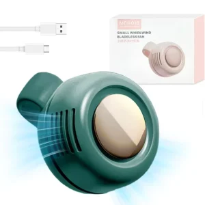 Waist-mounted Fan Portable USB-charged Clip-on Bladeless Mini Fan 3-Speed 900mAh Battery 360 Adjustable Tilt