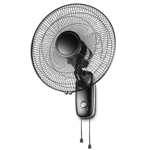 Wall Fan Low Noise Plastic 16″ Black Electric Outdoor Mechanical Air Cooling Fan Household Copper Motor Remote Control Timer