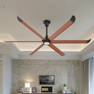 Wall Fans with Remote Control Air Circulation Ventilador De Techo Energy Saving Hvls Ceiling Fan for Commercial Center