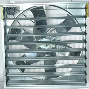 Wall-Mounted Axial Negative Pressure Fan 220V/380V Button Touch Control Galvanized Sheet Ball Bearing Large Size Exhaust