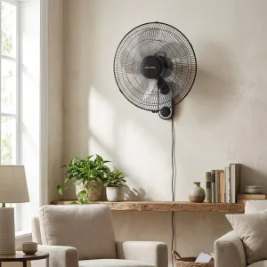 Wall Mounted Fan 16 Inch Electric Oscillating Fan Strong Wind Cooling Fan with Remote Control for Home Office OEM Supply