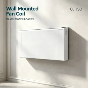 Wall Mounted Fan Coil Unit Chilled Water Slim Low Noise for Hotel Home Heating and Cooling