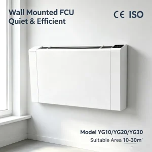 Wall Mounted Fan Coil Unit Chilled Water for Hospital School Hotel Heating and Cooling
