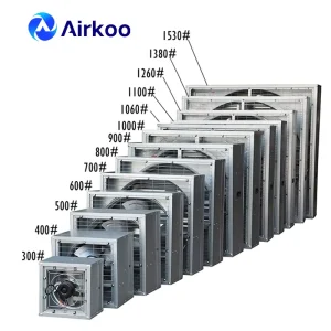 Wall Mounted Heavy Duty Hammer Axial Flow Warehouse Factory Greenhouse and Poultry Breeding Farm Ventilation Exhaust Fan