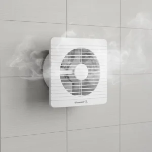 Wall Mounted Slim Axial Flow Exhaust Fan Electric Copper Motor AC Ventilation 6 Inch 220V for Home Construction Farm Restaurant