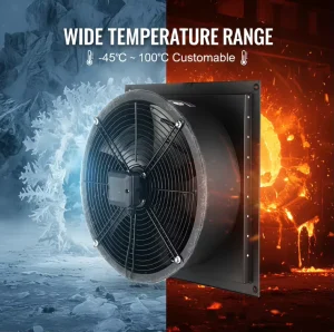 Wall Mounted Square Cooling Ventilation Galvanized Steel Axial Flow Fan for Industrial Cooling Ventilation