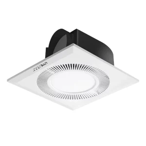 Wall-Mounted Ventilation Exhaust Fan with LED Light, All-Copper Motor, Energy-Saving, Strong Wind, ABS