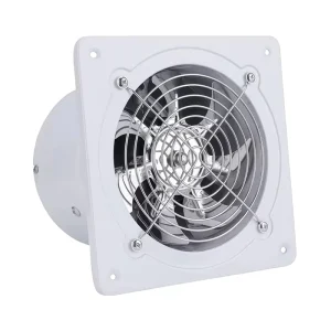 Wall and Window Household Kitchen Metal Square Check Valve Axial Flow Smoke Exhaust Fan