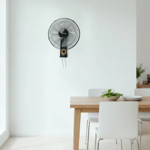 Wall mounted Solar & Electric Powered Plastic Ventilation Fan with Built in Lithium Battery 15W High Velocity Outdoor RV Use
