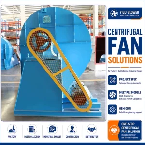 Waste Gas Exhaust Fan Fume Industrial Dust Waste Gas Exhaust Collection Centrifugal Fan for Furnace Exhaust System