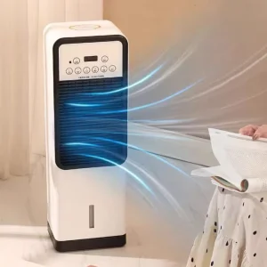 Water cooled air Conditioning Fan Vertical Electric Fan Home Use Mobile Cold 2 in 1 Fan Without Blades Fans with Water