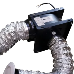Waterproof Ceiling In Line Exhaust Fan with Brushless DC Motor Energy Efficient for Continuous Hotel Residential Ventilation