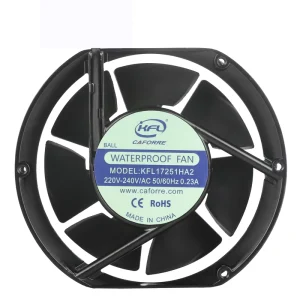 Waterproof IP68 172x150x51mm AC Axial Fan 220V Cooling Fan Aluminium Alloy PBT Blades 2500/2800 RPM for Charging Pile Livestock