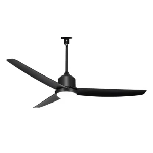 Waterproof Modern 52 Inch White Black Led Ceiling Fan 3 Abs Blades Smart Electric Remote Control with Light