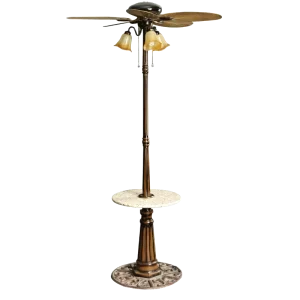Waterproof Outdoor Fan Patio 52 Inch Palm Leaf Garden Street AC Motor Decorative Stand Fan Ceiling Fan with Light