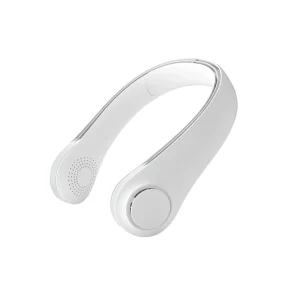 Wearable 2400mAh Battery Portable Cooling Fan Outdoor Usb Rechargeable Sports Mini Band Neck Fan With Logo