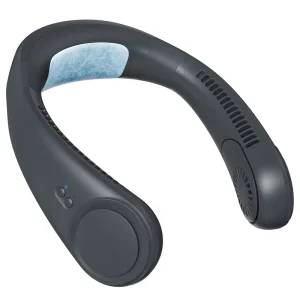 Wearable Cooling Neck Fan With Cooling Function 3 Wind Speeds Separate Control Buttons Multi Protections Designed