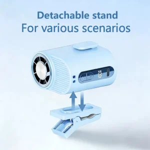 Wearable Mini Handheld LED Fan Clip on Umbrella FoldablePortable