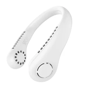 Wearable Neck Fan USB Rechargeable Portable Cooling Fan 3 Speed Hands Free Personal Air Cooler for Outdoor Travel