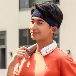 Wearable Neck Fan with 3 Speed Rechargeable Design Strong Airflow Quiet Operation Portable Cooling Fan for Car Use