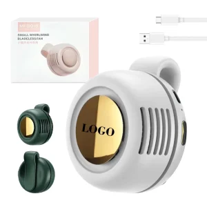 Wearable Portable Silent Mini Clip Fan with 3 Speed Settings for Travel