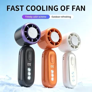 Wearable Semiconductor Cooling Handheld Fan Portable 5V USB Rechargeable Personal Desk Fan for Household Use