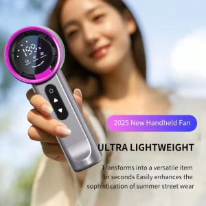 Wearable Summer Outdoor Travel Fan New Custom Logo 3000mah Portable USB Rechargeable Cooling Handheld Mini Fan