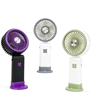 Wearable Three Speed Foldable Mini Rechargeable Cooling Fan for Outdoor Camping