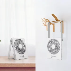 Whisper Quiet Fan Design Cordless and Corded Table Fan Cooling Mini Portable USB Rechargeable Desktop Fan