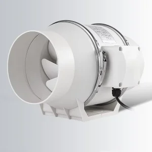 White 3 4 5 6 8 10 12 Inch Inline Duct Fan Quiet Mixed Flow Exhaust Ventilation Fan for Grow Tent Hydroponics HVAC 75~315m’m
