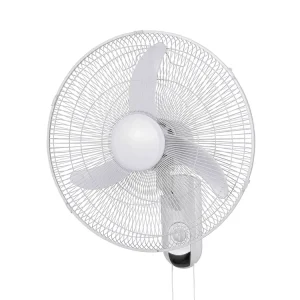 White Pull Cord Control 3 Blade Copper Motor Workshop Home Office Plastic 18 Inch Wall Mounted Electric Oscillating Modern Fan