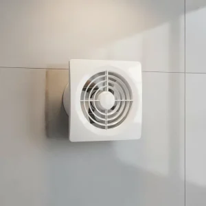 White Slim Panel High Air Volume 6 Inch 17W 39dB(A) Shaded Pole Motor Household Window Mounted Exhaust Fan 3 Year