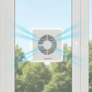 Window Mounted Extractor Fan for Household Use Exhaust Fan Ventilation Fan