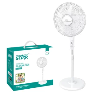 Winning Star Floor Standing Electric Fan Shell 3-speed Shaking Head Floor Cooling Tower and Pedestal Fan ST-4051 40W PP Plastic CE