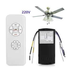 Wireless Smart Remote Control Ceiling Fan Light 220V 10A Max Battery Powered RF ABS Household Invisible Timer Controller 30m